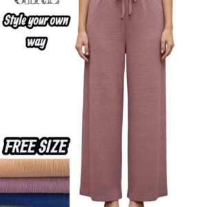 Women's dark brown floral button-down shirt with cream flower print and drawstring waist.